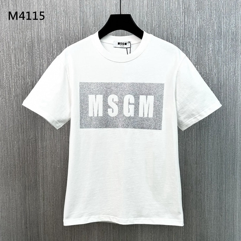 MSGM T-Shirt Loose Short Sleeve T-Shirt