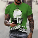 Heisenberg T Shirt T-Shirt Deadly Poison Artist Printed Round Neck Short Sleeve Sports