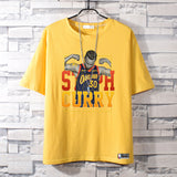 Basketball Sports T Shirt Loose-Fitting Pure Cotton Short Sleeves T-Shirt Boys Basketball Sports Curry