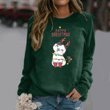Casual Round Neck Women'S Pullover Raglan Long Sleeved