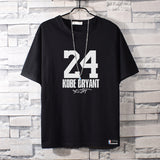Basketball Sports T Shirt Commemorative Kobe No. 24 Short Sleeve T-Shirt Male Student Basketball Loose Sports