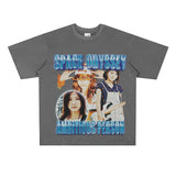 Film Star T Shirt Loose Heavy Retro Street T-shirt Men and Women