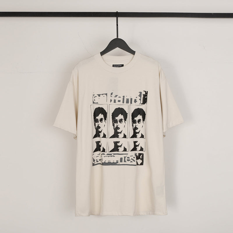 ERD T Shirts Printed Loose-Fitting Casual T-shirt Men