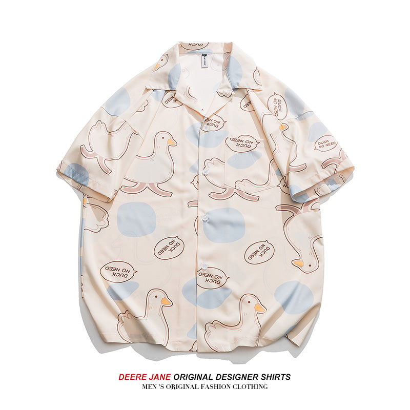 Men Shirts Casual Short Sleeve Shirt Baby Boy and Girl Summer Loose Casual