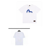 Evisu T Shirts Loose Versatile Casual T-Shirts