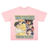 Film Star T Shirt Loose Retro Street Cotton Small Neckline T-shirt
