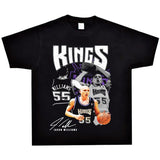 Basket Ball Star T Shirt Jason Williams Basketball Washed Distressed Printed American Retro T-shirt for Men