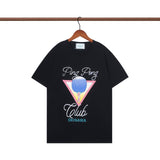 Casablanca T Shirts Crew Neck Loose Cotton Tee