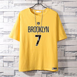Basketball Sports T Shirt Nba Basketable Nets Team Owen 11 Sports Pure Cotton T-Shirt Male Summer Round Neck All-Matching Student