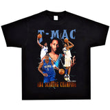 Basket Ball Star T Shirt Washed Distressed Printed T-shirt Short Sleeve Loose Retro Cotton