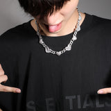 Chains Wind Love Cuban Chain Fashion Zircon Clavicle Chain St. Valentine's Spectrum