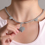 Chains Love Tennis Chain Necklace Copper Inlaid Zircon Spectrum Royalty