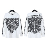HS long-sleeve T-shirt summer, loose pullover long-sleeve T-shirt