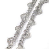 Chains Wind Love Cuban Chain Fashion Zircon Clavicle Chain St. Valentine's Spectrum
