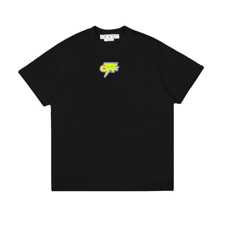 Off Whtie T Shirts Lightning Arrow Male And Female Trendy Brand Short Sleeve