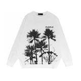 Purple Brand Long Sleeve T-Shirt Fashion Loose Long Sleeve Top
