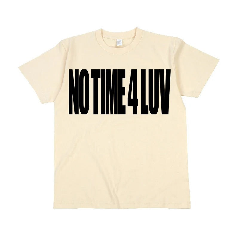 American Hip-hop Punk Unisex Tops Casual Harajuku Pure