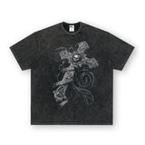 Vintage T-shirts printed short-sleeved t-shirts washed and made old t-shirts