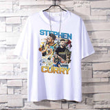 Basketball Sports T Shirt Loose-Fitting Pure Cotton Short Sleeves T-Shirt Male Student All-Match Warrior Curry