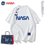 Nasa T Shirt Cotton Short-Sleeved T-Shirt Men'S Summer Loose And Handsome