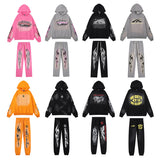 Mens trendy Hoodie & Pants Retro Hoodie