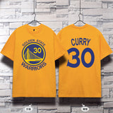 Basketball Sports T Shirt Curry 30 Thompson 11 Basketball Sports T-Shirt Student Loose Casual Breathable Short Sleeve Men
