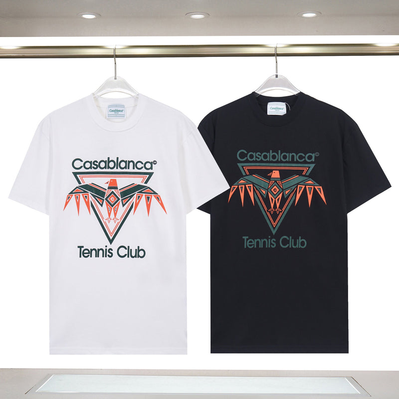 Casablanca T Shirts Fashion Loose Eagle Pattern Tee