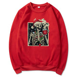Dead Inside Skeleton Christmas Sweatshirt Sarcastic Christma