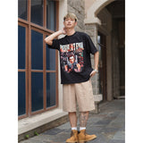 Film Star T Shirt Personalized Cotton Short Sleeve Loose Retro Design T-shirt for Men and Women