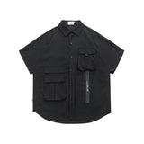 Men Shirts Summer Short Sleeve Shirt Men's American Style Loose Versatile Casual