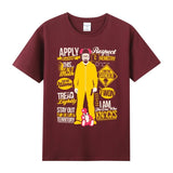 Heisenberg T Shirt Summer round Neck Short Sleeve T-shirt Men's Deadly Poison Master Gusi Heisenberg