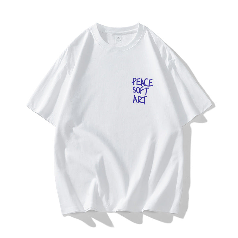 Nasa T Shirt Short Sleeve T-Shirt Men'S And Women'S Cotton Half Sleeve