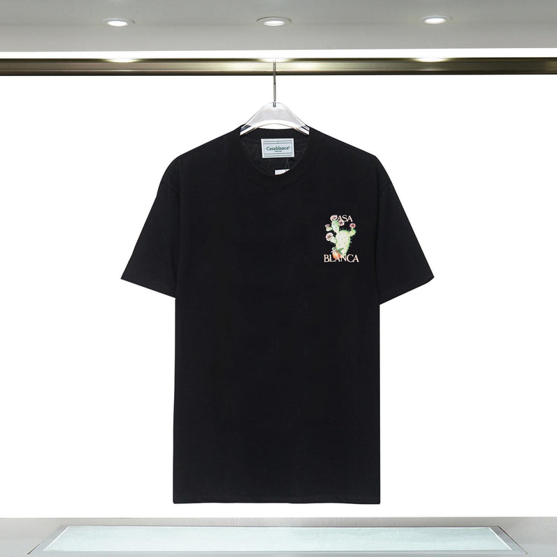 Casablanca T Shirts Cactus Print Loose Cotton Tee