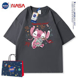 Nasa T Shirt T-Shirt Baby Boy And Girl Summer Top Loose-Fitting Pure Cotton Short Sleeves