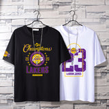 Basketball Sports T Shirt Nba Kobe No. 24 James No. 23 Short Sleeve T-Shirt Men Loose Leisure Sports