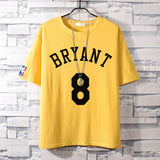 Basketball Sports T Shirt Nba Basketball Cotton Short-Sleeved T-Shirt Male Student Sports Kobe James Owen Curry