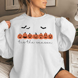 Happy Halloween Pumpkins Tis The Season Print Sweatshirts