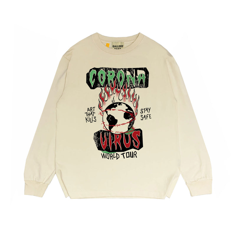 Gallery Dept Long Sleeved Shirt Fashion Brand Long Sleeve Long-Sleeved T-shirt Blouse