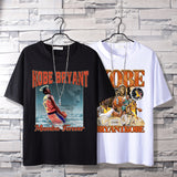 Basketball Sports T Shirt Pure Cotton Loose Short Sleeve T-Shirt Men'S Lakers Kobe Basketball Sports Half Sleeve Clothes