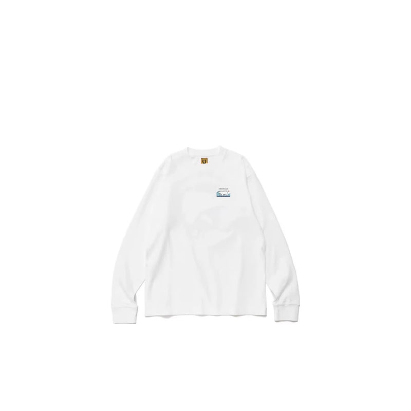 Men T-shirts Human made polar bear long-sleeved T-shirt loose casual