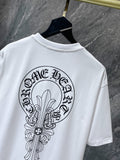 Chh Chrome Hearts T Shirts Sanskrit Casual Loose Short Sleeve T-Shirt