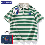 Nasa T Shirt Polo Shirt Short Sleeve Men And Women Loose Casual