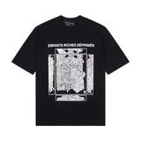 ERD T Shirts Short Sleeve Logo Cartoon Print Loose Casual