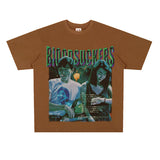 Film Star T Shirt Short Sleeve Loose Retro American T-shirt Men
