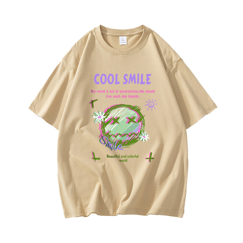 Nasa T Shirt Short Sleeve T-Shirt Men'S Summer Loose Half Sleeve Round Neck T-Shirt
