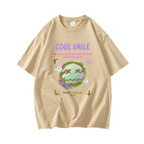 Nasa T Shirt Short Sleeve T-Shirt Men'S Summer Loose Half Sleeve Round Neck T-Shirt