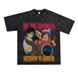 Film Star T Shirt Loose Heavy Street Small Neckline T-shirt Men and Women