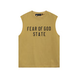 Fog Essentials tank spring summer FOG letter crew neck vest