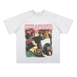 Film Star T Shirt Movie This Killer Is Not Too Cold Trendy Pure Cotton Short Sleeve Loose T-shirt Men and Women