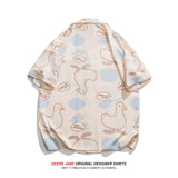 Men Shirts Casual Short Sleeve Shirt Baby Boy and Girl Summer Loose Casual
